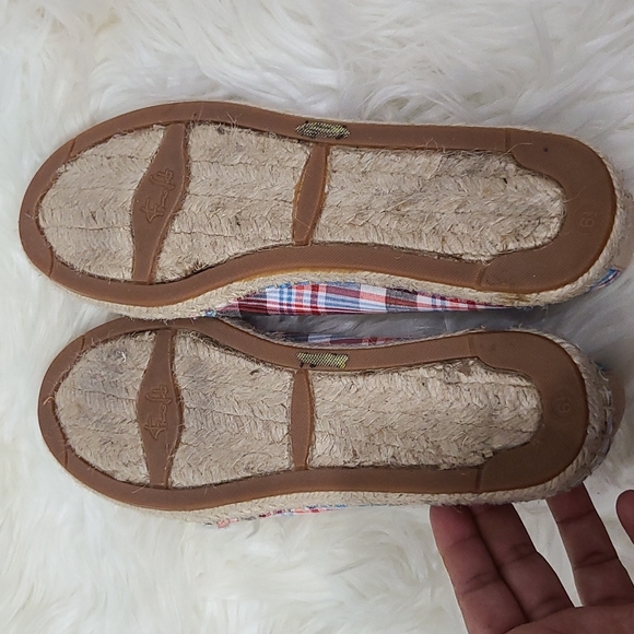 Franco Sarto Womens Espadrille‎ Plaid Canvas Fabric Size  6.5 M - Picture 9 of 13